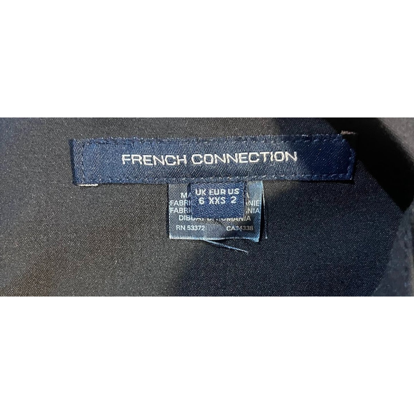 French Connection Black Dress, US size 2 XXS UK size 6