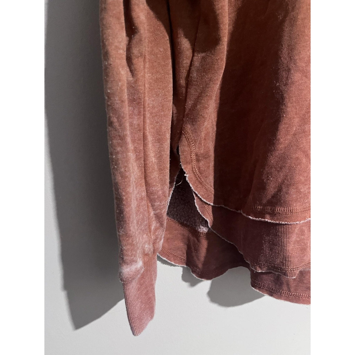 Ocean Drive Pullover Womens S Brown Hoodie Hooded Lined Lightweight Fleece