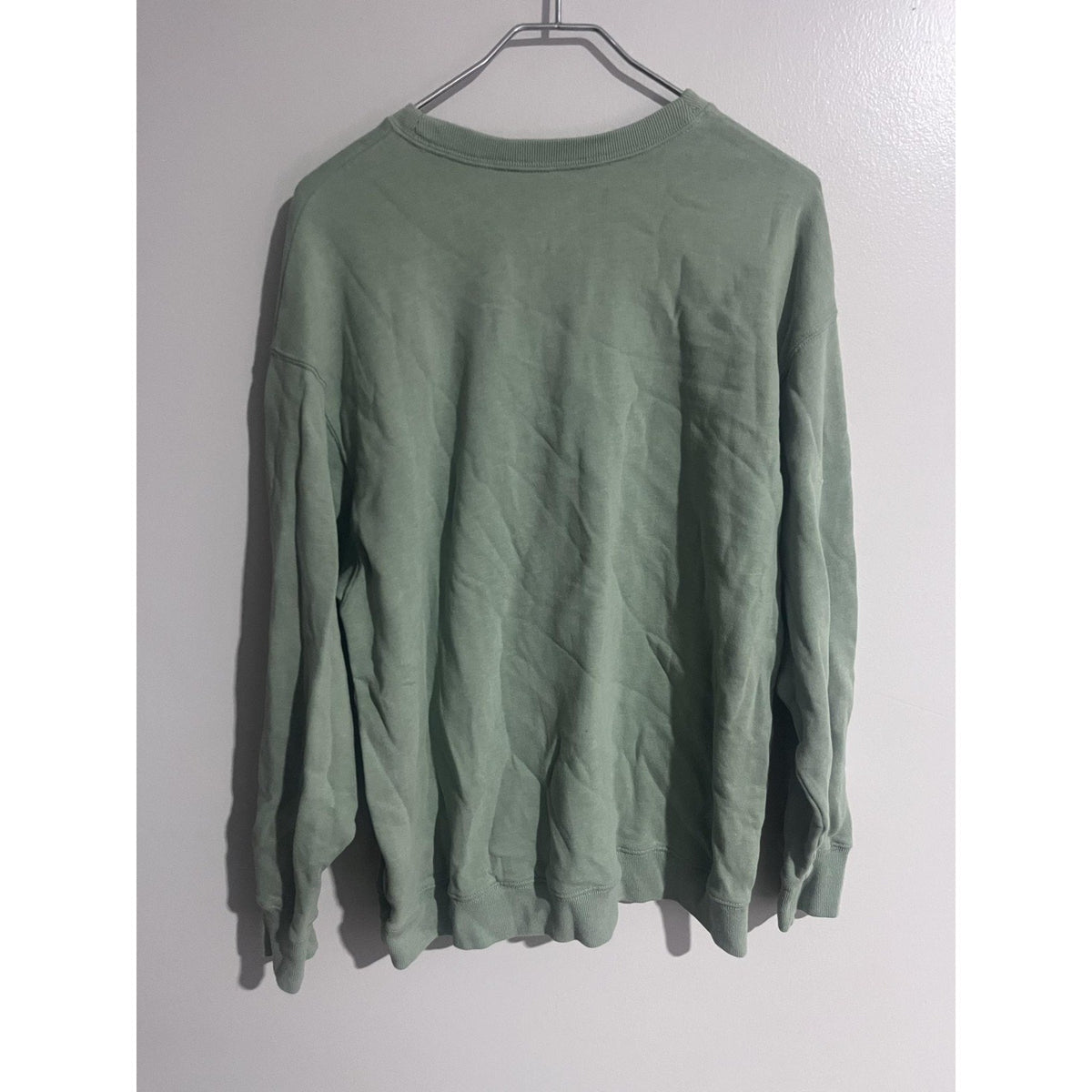 Hollister Sweatshirt M Green Pullover Graphic Boston Massachusetts USA Fleece