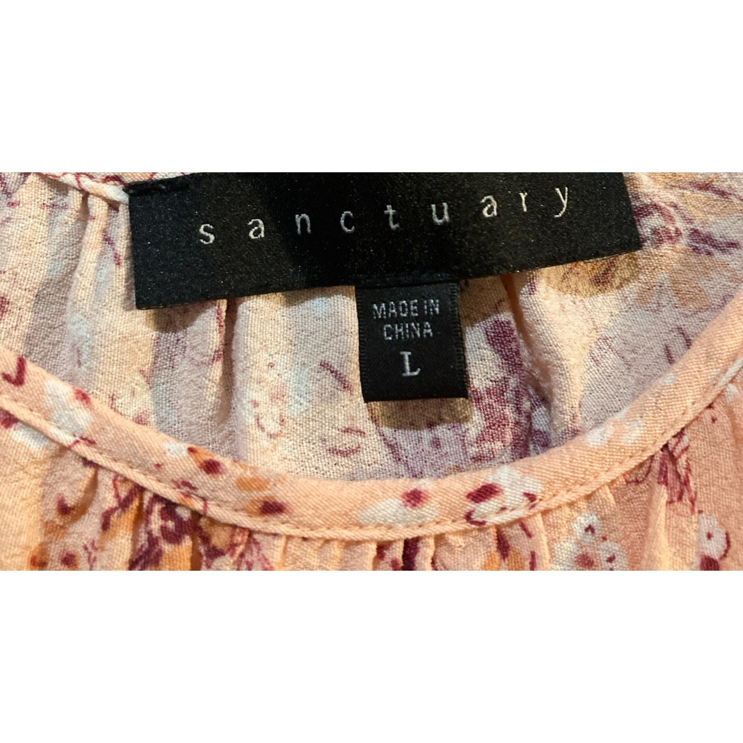 Coastal Cowgirl Boho Chic Sanctuary Cinch Dress With Front Tie Pink Large Womans