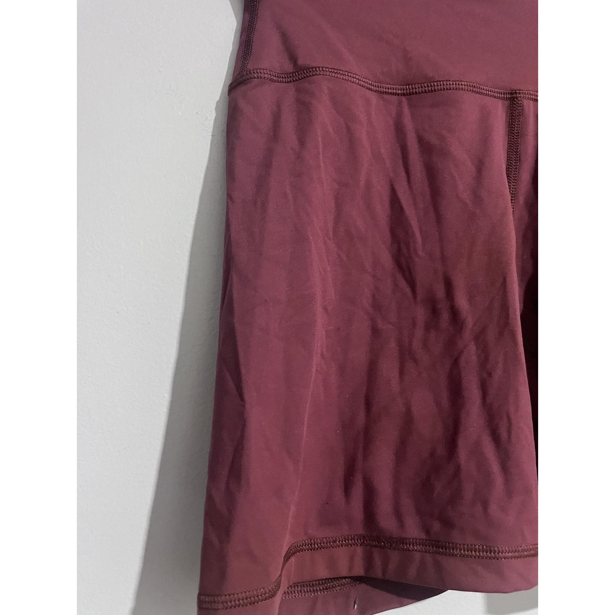 CRZ Yoga Shorts Womens XS Red Biker Slim 6in Inseam Elastic Waist Stretch