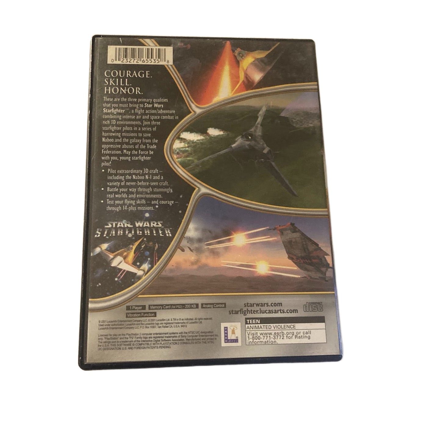 Star Wars Starfighter PS2 PlayStation 2 Complete CIB Tested Working
