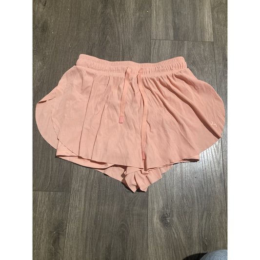 JoyLab Coral Double Layer Flutter Shorts Size Small With Pockets And Drawstrings