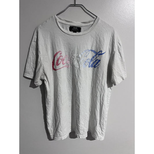 Coca-Cola PacSun Shirt Mens L White Short Sleeve Crew Neck Cotton Graphic