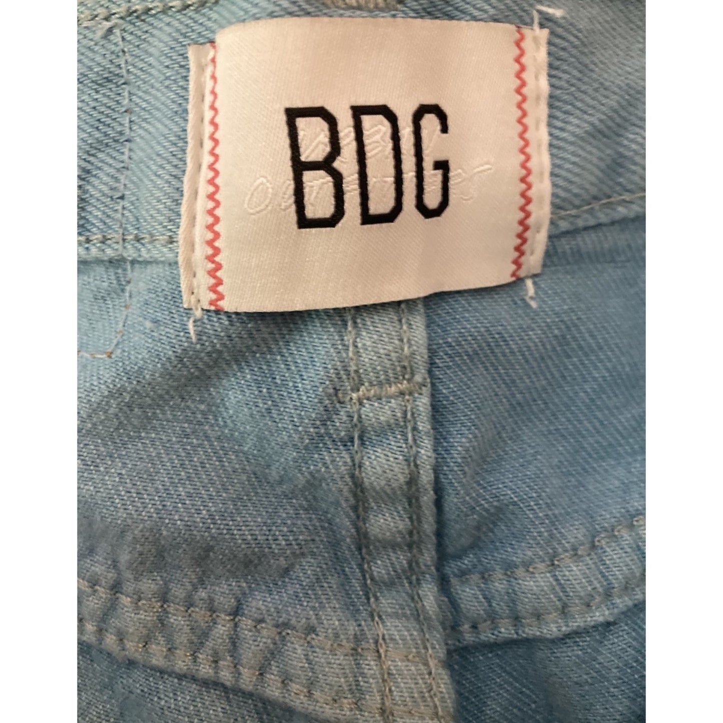BDG Brand Light Wash Blue Cuffed Denim Short Size 25 Hammies Style Short