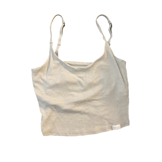 Old Navy Loves You ONLY Women's Size M Rib Knit Sweater Cropped Tank Top Gray