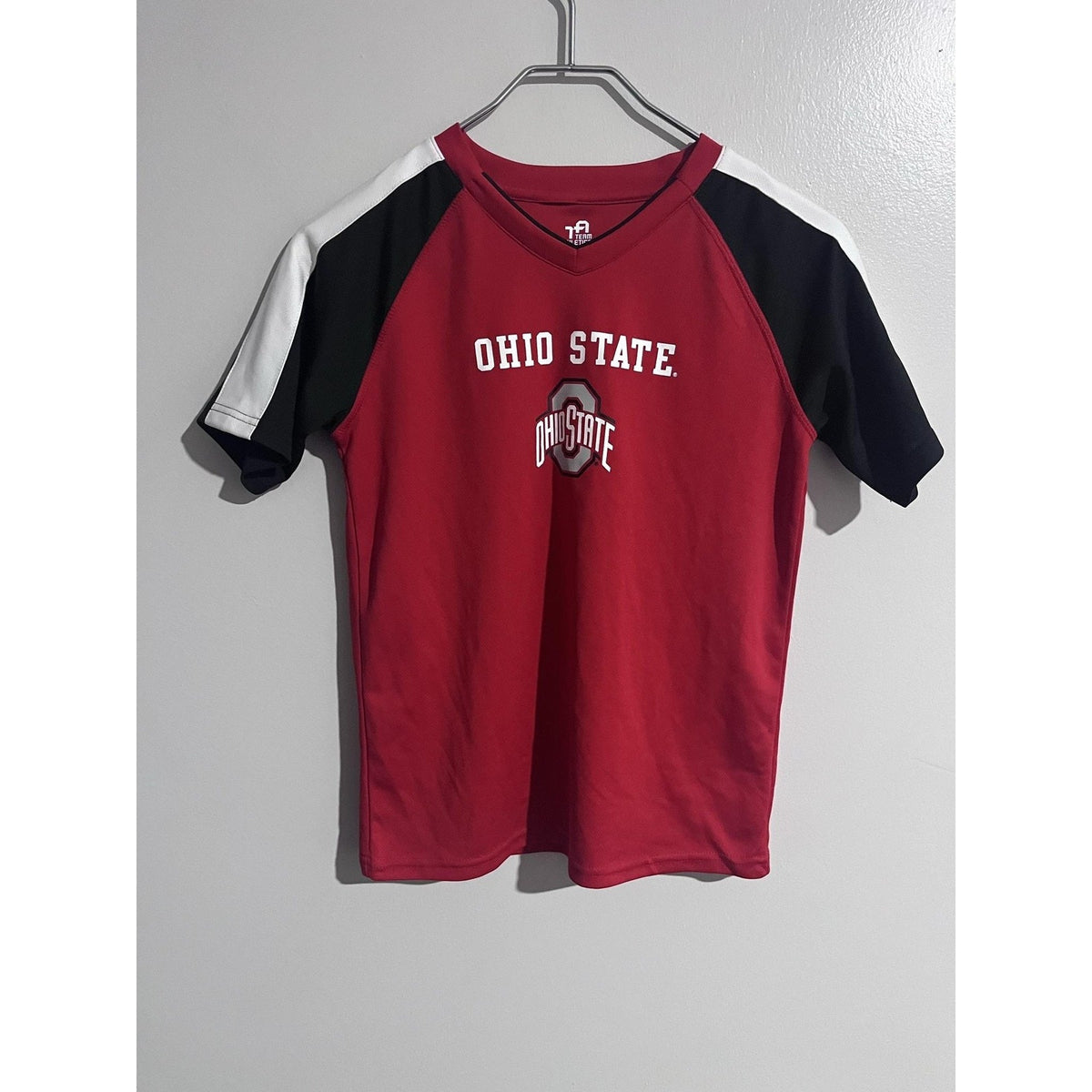 Ohio State Jersey Boys Large Red NCAA Football Team Athletics Polyester