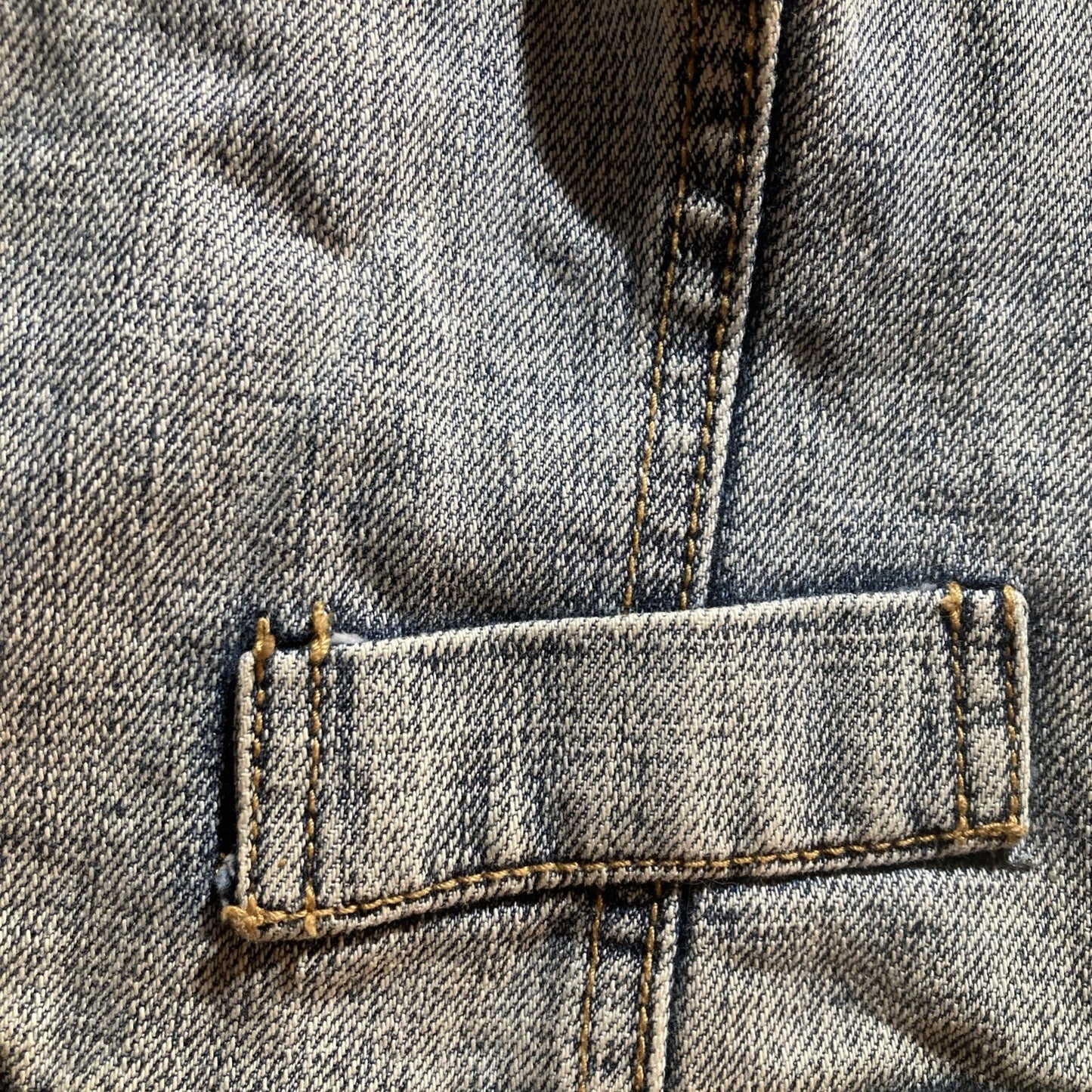 Grunge Y2K Furst Premium Denim Vest Button Front Size 10 Utility Cargo Style