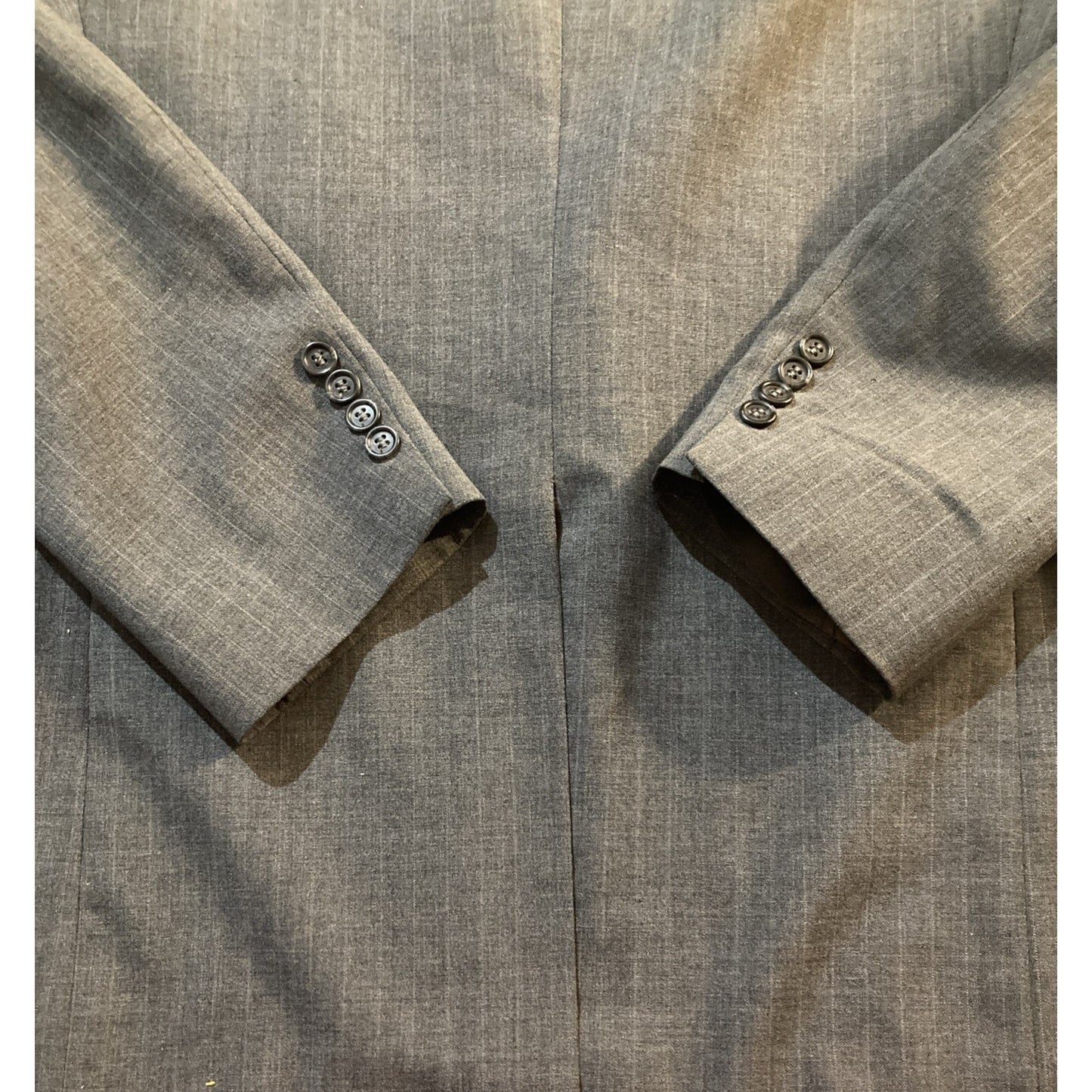 Vintage Academia Oakton Ltd Mens Gray Blazer Jacket Wool Blend Sport Coat