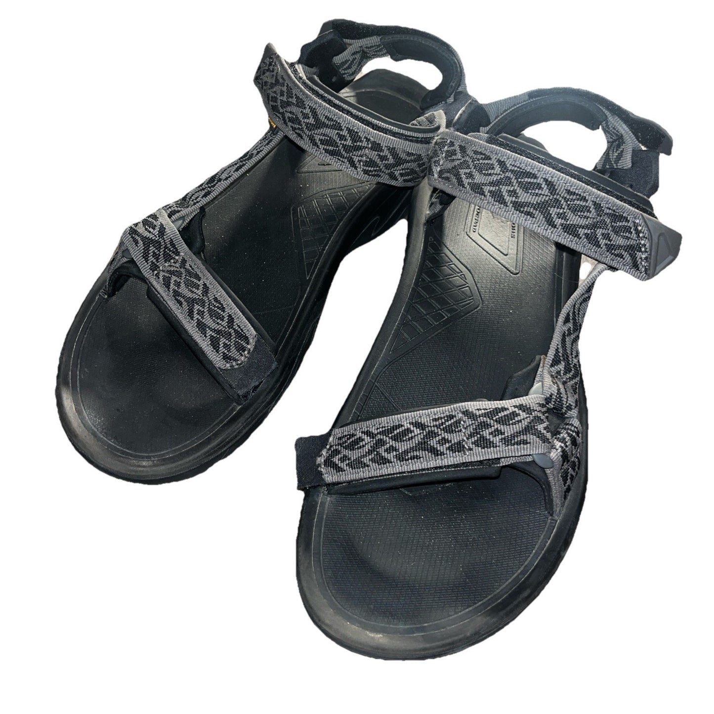 EUC TEVA TERRA FI 5 UNIVERSAL MADANG BLack HIKING SPORT MEN'S SANDALS SIZE US 12