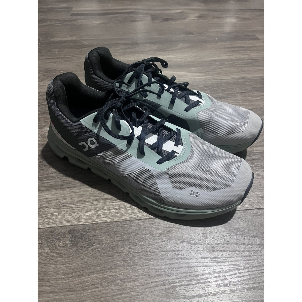 On Cloud Cloudflyer Running Shoes Men Size 12 Grey Mint Green