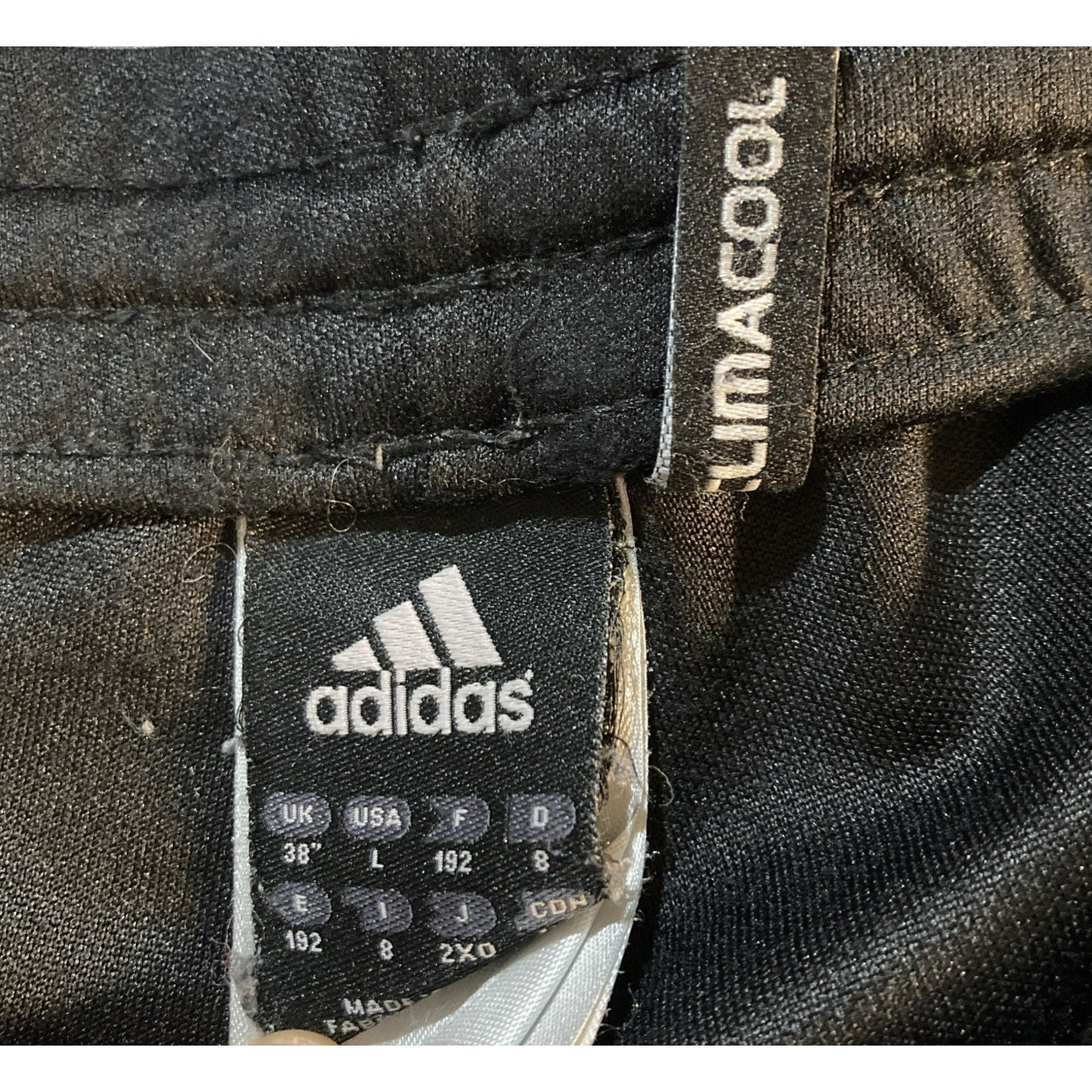 2012 Adidas Climacool 3 Stripe Joggers Embroidered Logo Zip Ankle Pockets Mens L
