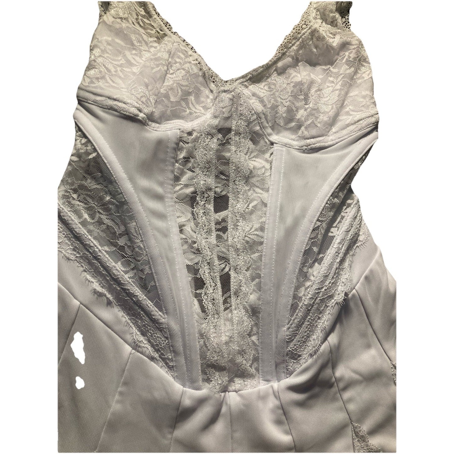 NWT Coquette Princess Outcast Boned Corset Mini Dress Hendrick Laced S White
