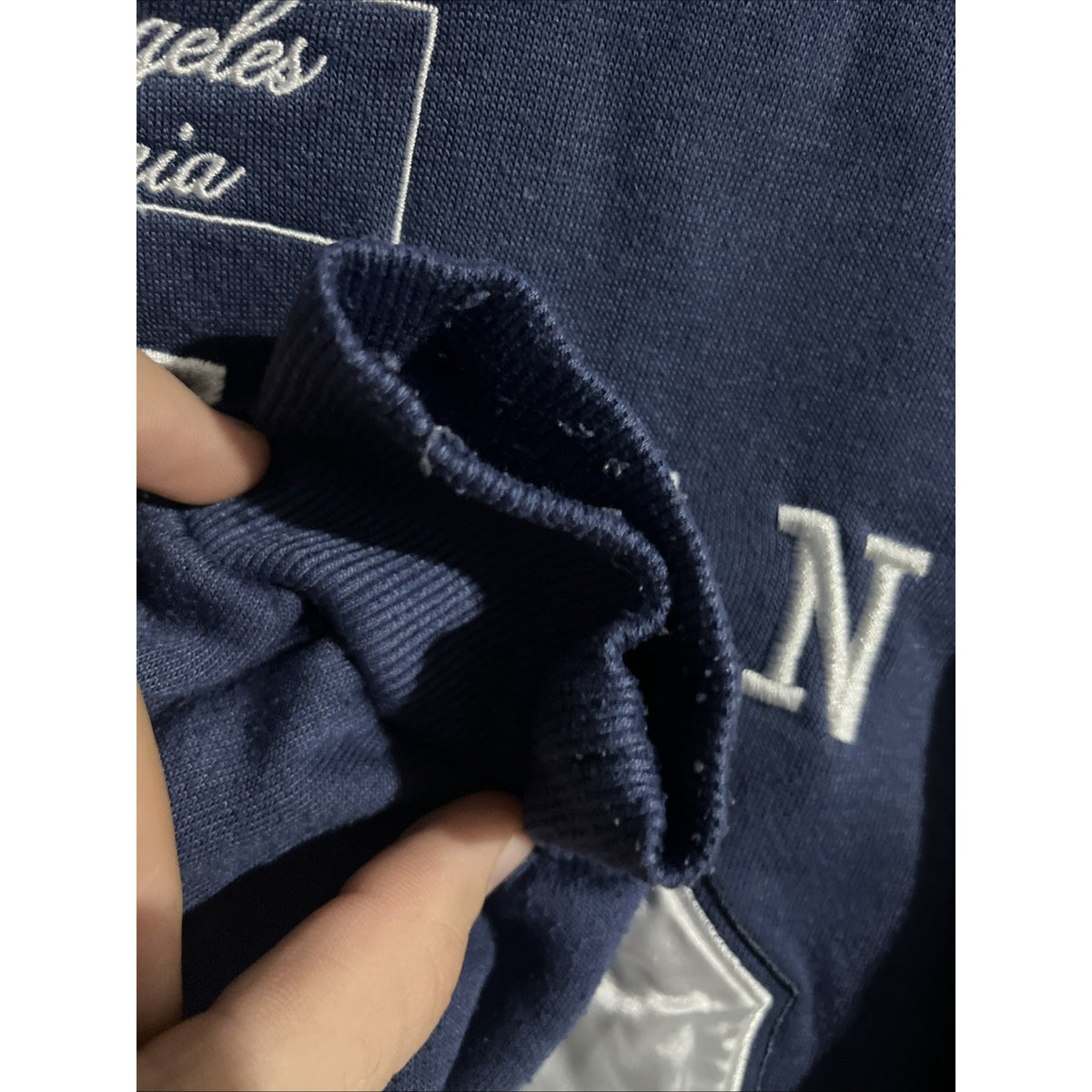 SWS Athletics Blue Los Angeles California Preppy Hoodie Women’s Small 1990 Logo