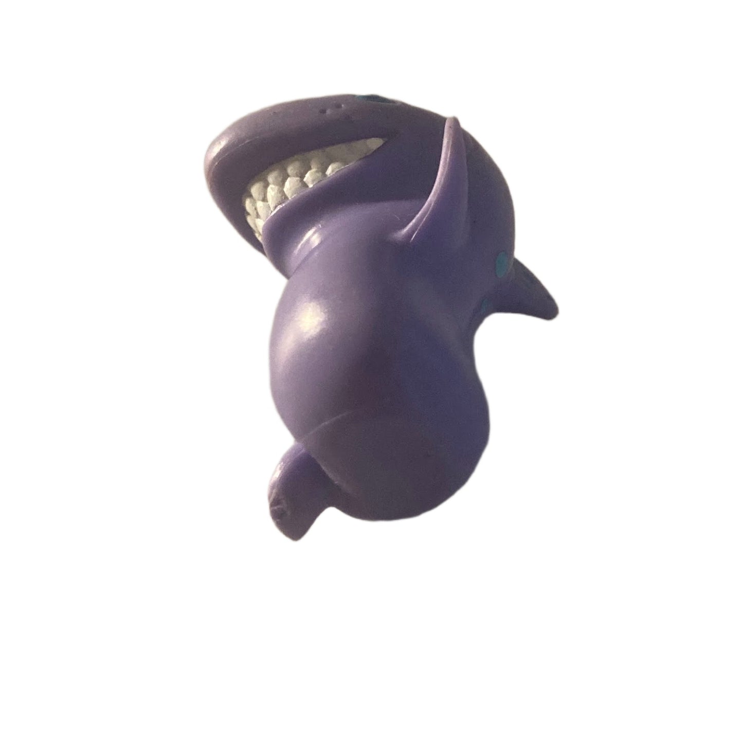 Disney Miniature Shark Figure Purple Smiling Cake Topper-Just Play 1.5" Tall
