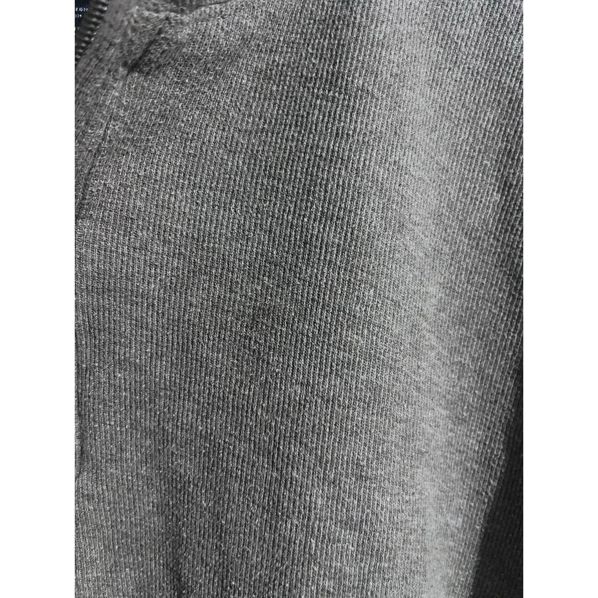 JOE Joseph Abboud Sweater Mens XL Gray 1/4 Zip Mock Neck Waffle-Knit Cotton