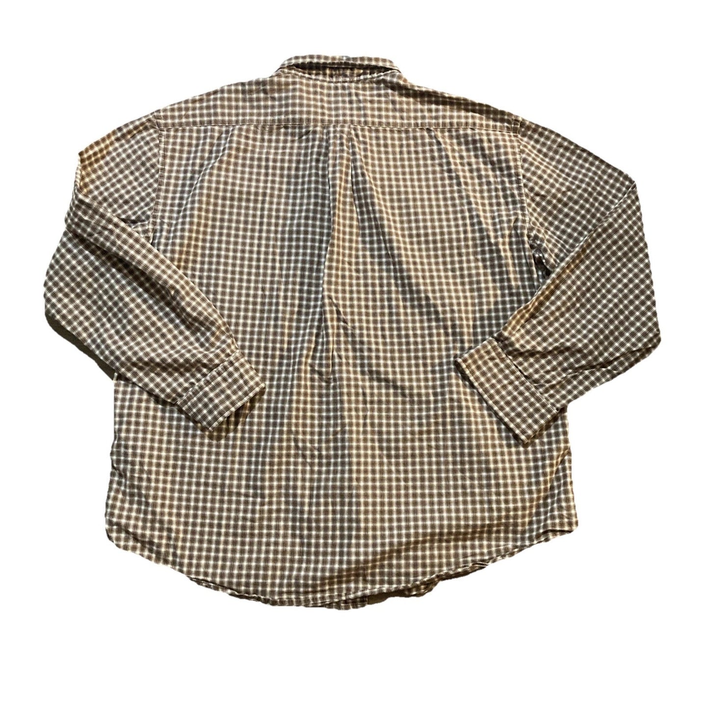 St. John's Bay Authentic Button-Up Shirt Men's Tall Size 2XL Multicolor Gingham