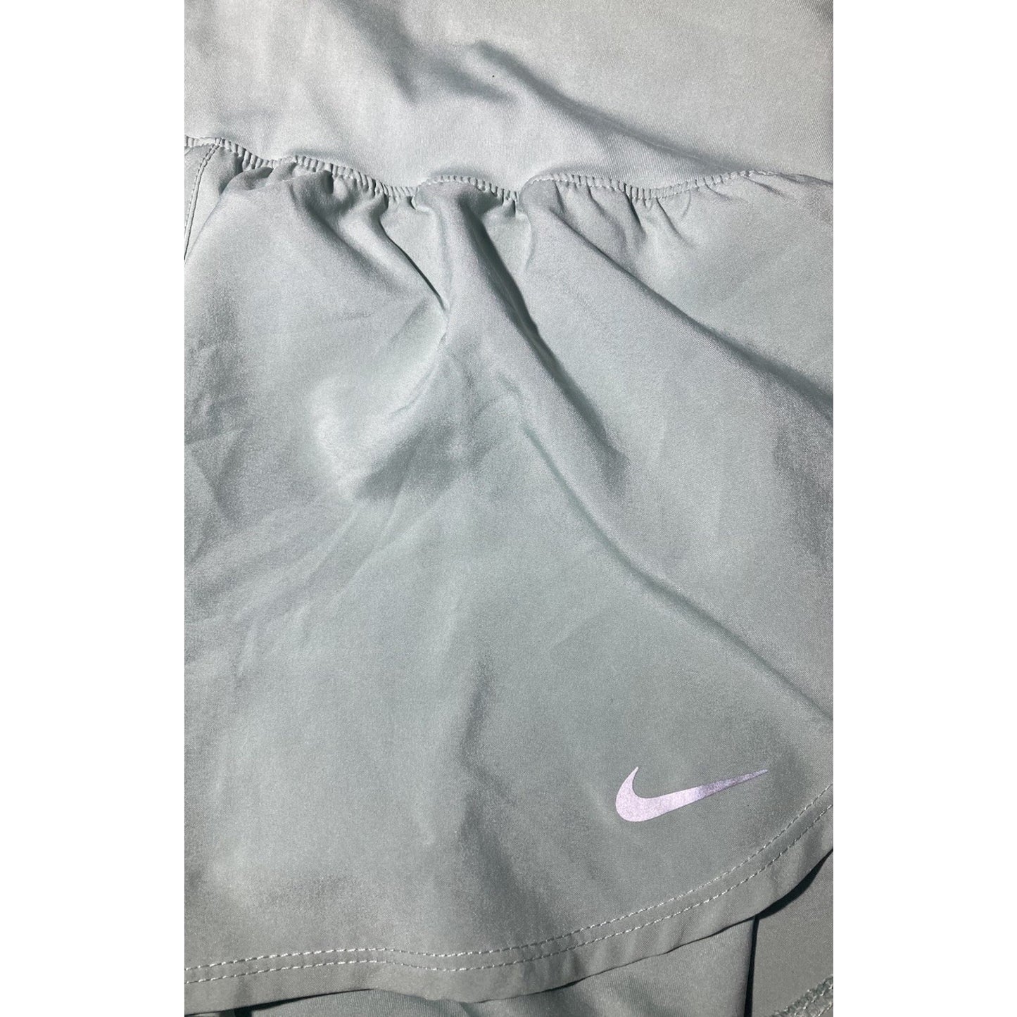 NWT Women’s Nike DriFit Tennis Shorts Size Medium High Waisted Hidden Drawstring
