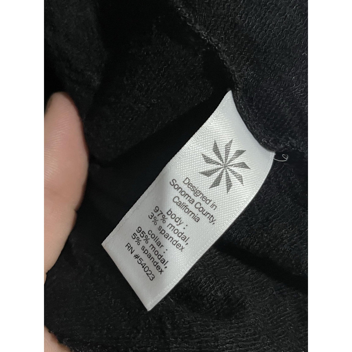 Athleta Cardigan Womens XS Black Open Lightweight Stretch Collared Tight-Knit