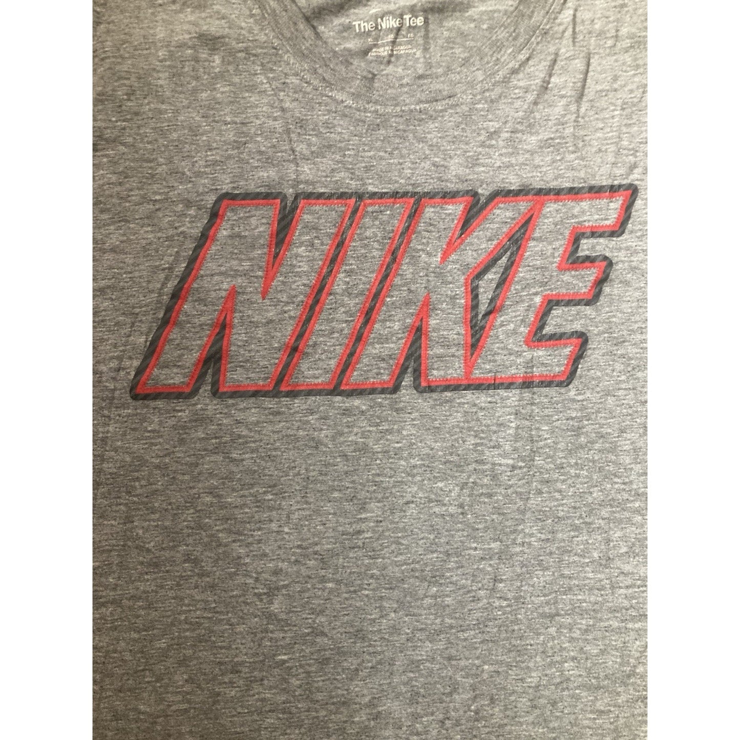 Nike Tee Graphic T-SHIRT Mens Size XL Gray Short Sleeve Crew Neck Athleisure