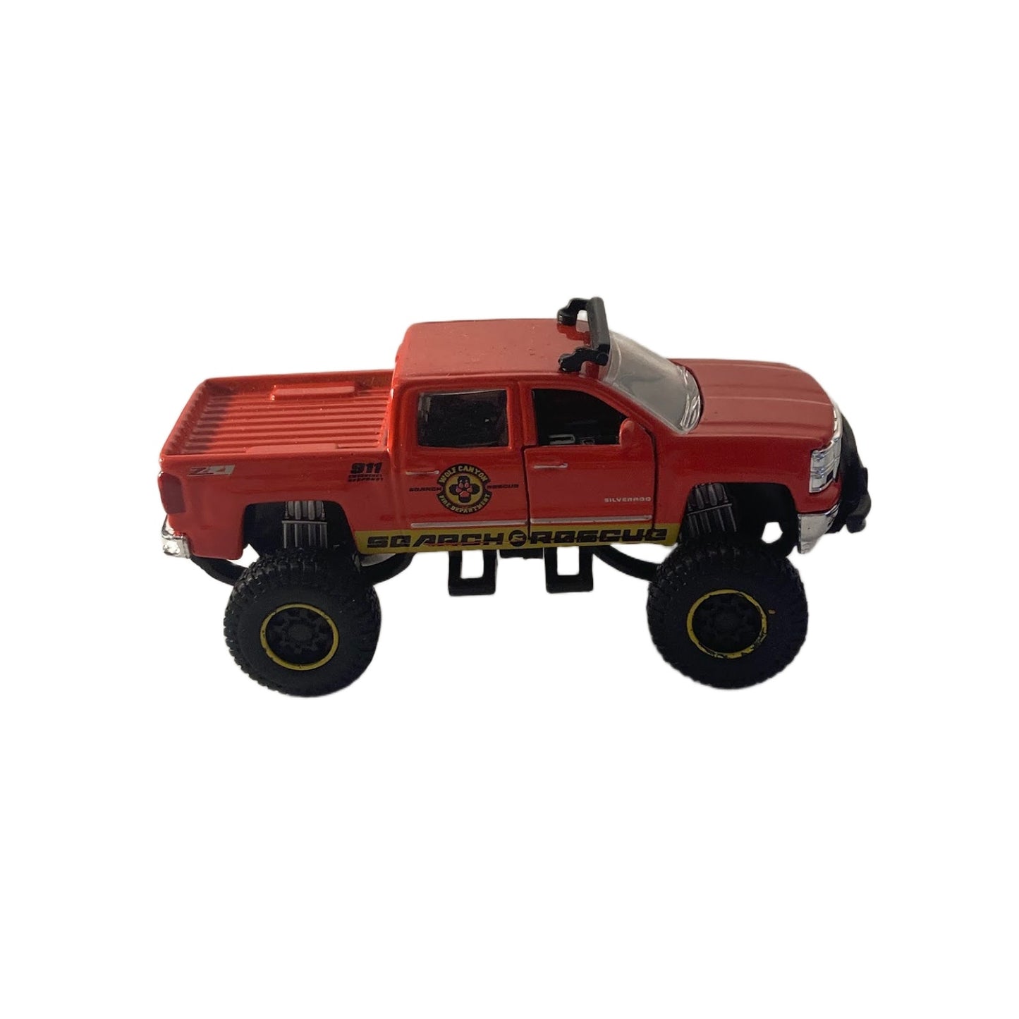 Maisto 4x4 2014 Chevy Silverado 1500 Z71 Search & Rescue Fire Truck, Red 1/52