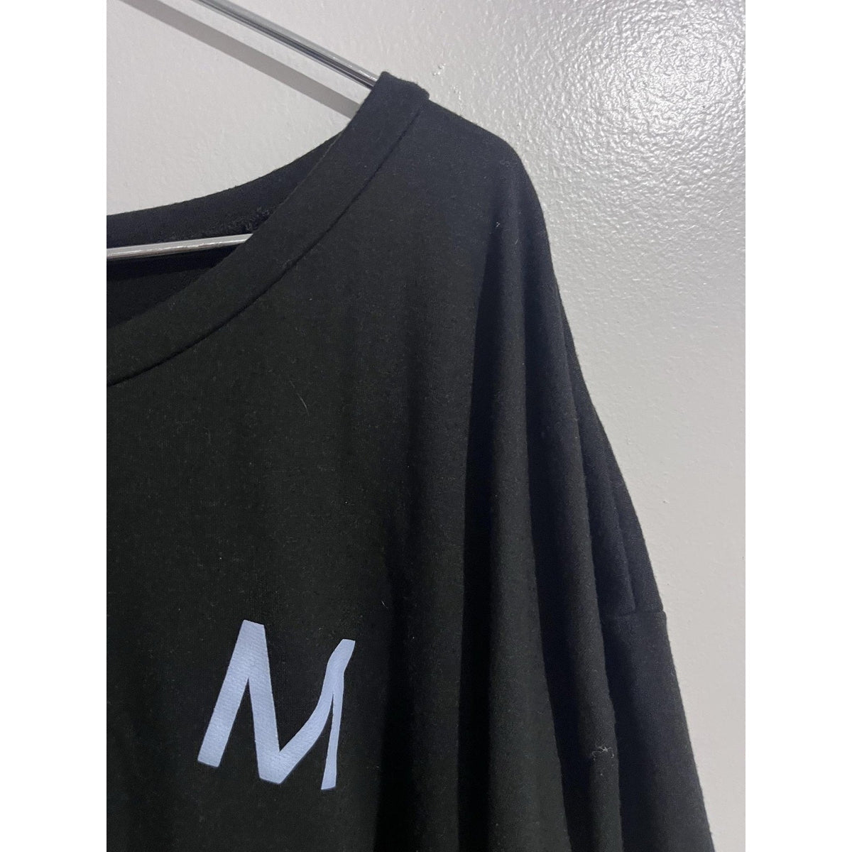 Sew In Love T-Shirt Womens 3XL Black Flared Sleeve Oversized Jersey Casual