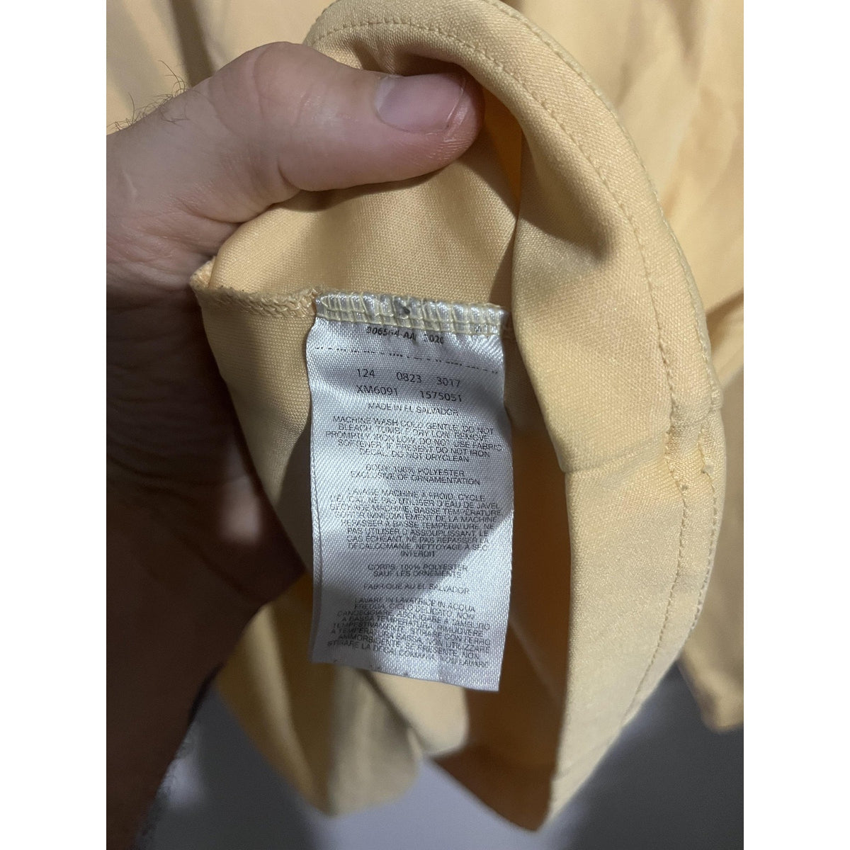 Columbia Shirt Mens L Yellow Long Sleeve PFG UV Protection Crew Neck Polyester