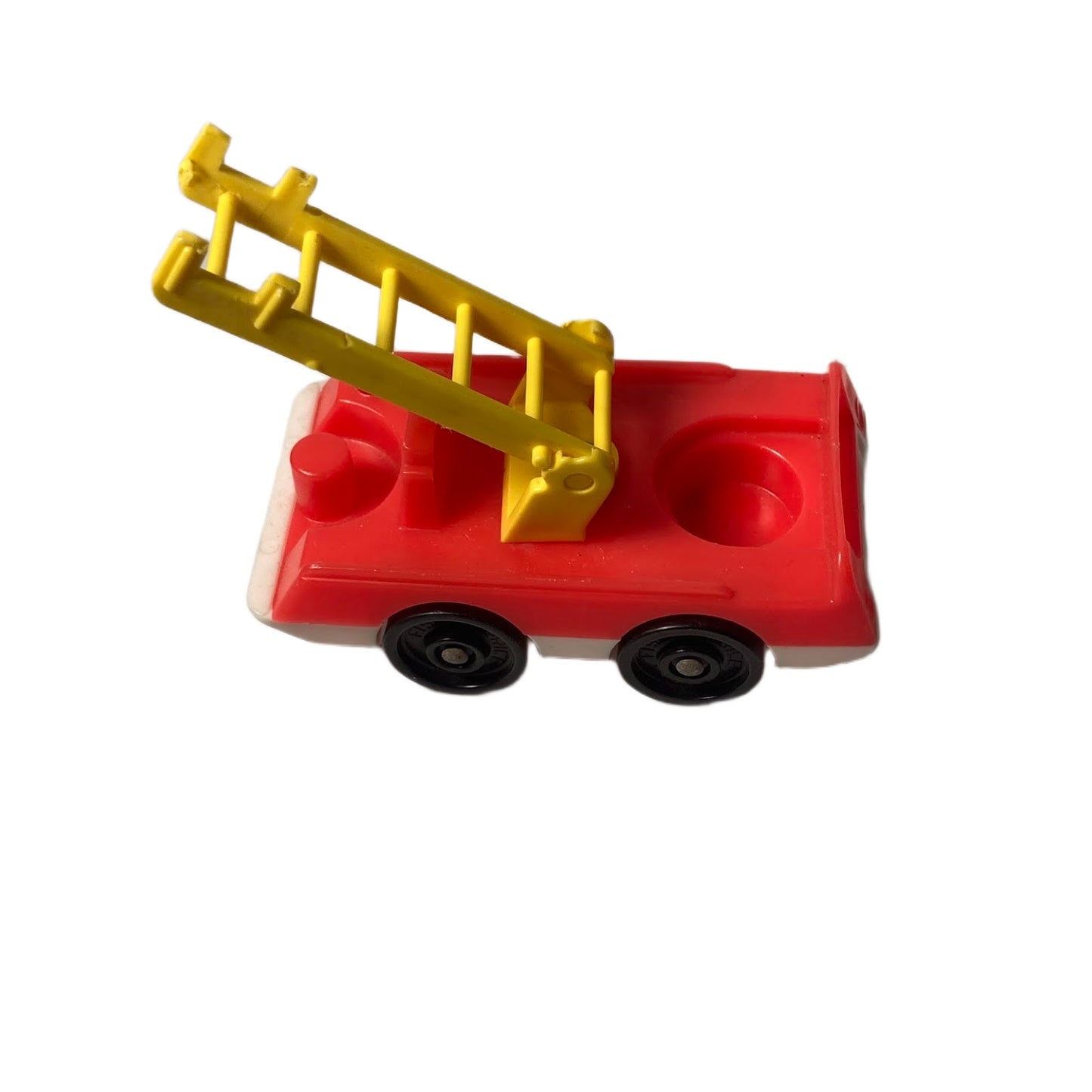 Vintage Red Plastic Fisher Price Little People Firetruck