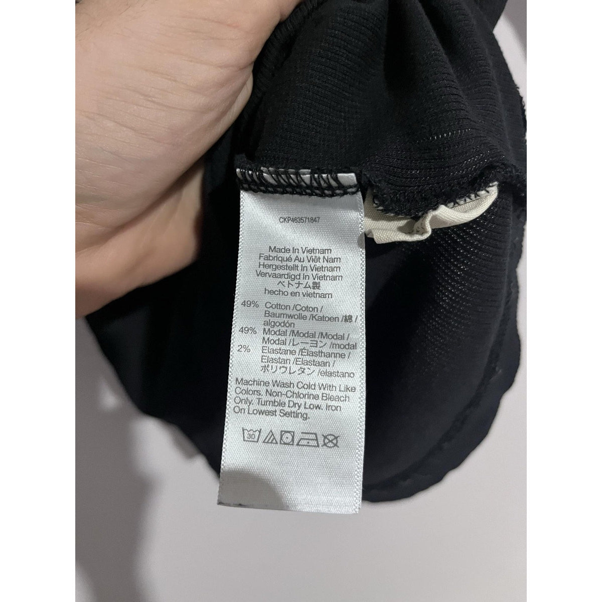 Madewell T-Shirt Womens S Black Mock Neck Slim Stretch Lightweight Basic